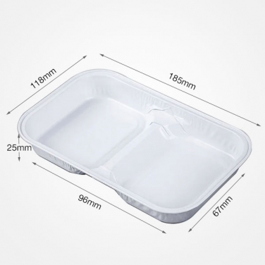 350ml Airline Aluminum Foil Casseroles Disposable Aluminum Foil Food Serving Tray with Lids