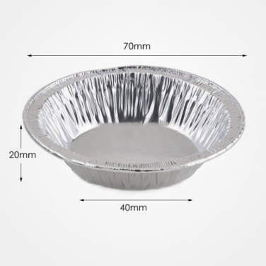 42ml Egg Tart Cup Custom Aluminum Foil Disposable Household Foil Baking Container
